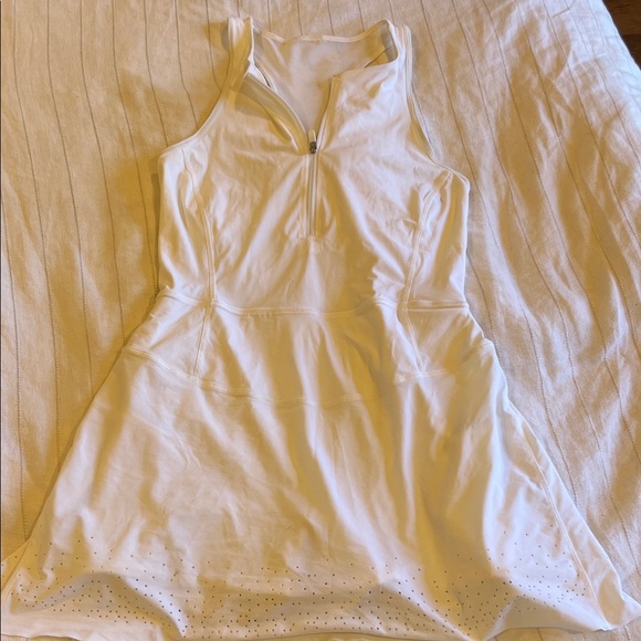 lululemon athletica Dresses & Skirts - Lululemon Athletica White Quarter-Zip Dress